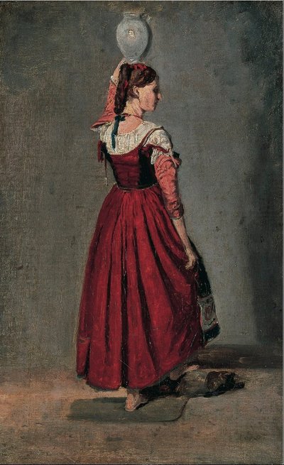 Italian Woman by Jean Baptiste Camille Corot